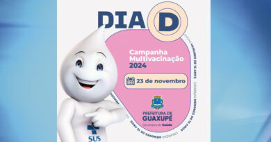 Dia D da Campanha de Multivacinação será no sábado, 23, em Guaxupé